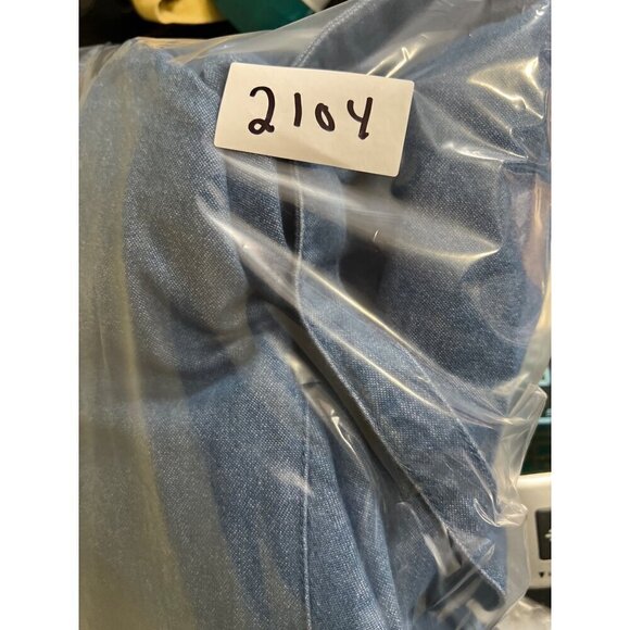 MODEST Dress XL  Denim  Floral‎ Embroidery Long Sleeve Button-Up - Picture 12 of 12